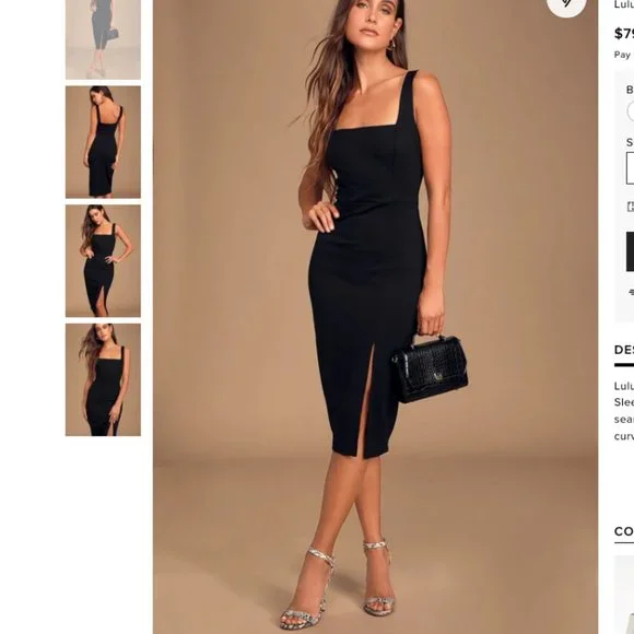 Lulus | Dresses | Square Neck Lbd | Poshmark Lulus | Dresses | Square Neck Lbd | Poshmark